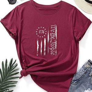 Wine "We the People 1776"  Shortsleeve T-Shirt